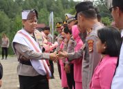 Kapolres Toraja Utara, Disambut Penuh Kehangatan dengan Tarian Pagellu’