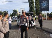 Ikut Mengatur Lalulintas, Kapolres Luwu Ingin Memberi Dukungan Moral kepada Personelnya