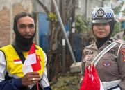 Edukasi dan Semangat Kemerdekaan di Sulbar: Gerakan Polantas Menyapa