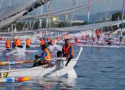 Flare Gun Gubernur SDK Tanda Dimulai Sandeq Silumba, 55 Perahu Berlayar di Perairan Sulbar