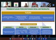 Inspektorat Sulbar Ikuti Rapat Persiapan Penilaian Desa Antikorupsi Bersama KPK