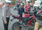 Satlantas dan Sat Samapta Polres Palopo Gencar Tertibkan Knalpot Brong