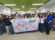 Fanbo dan Priska Sahanaya Tebar Semangat Percaya Diri Lewat Content Creator & Beauty Class di SMA YASPORBI