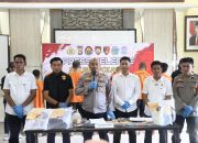 Press Release Kasus Husain di Campalagian di Pimpin Kapolres Polman