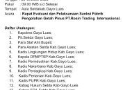 Rencana Sanksi Pabrik Getah Pinus di Gayo Lues Masih Menggantung, Diduga Langgar Aturan Lingkungan Hidup