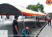 TRC BPBD Sulbar Lakukan Pemasangan Tenda di Rumah Jabatan Gubernur Sulawesi Barat