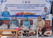 Distapang Sulbar Salurkan Bantuan Bibit Cabai Keriting, Bibit Cabai Rawit dan Bibit Tomat di 4 Kelurahan Kabupaten Mamuju