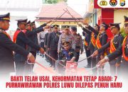 Bakti Telah Usai, Kehormatan Tetap Abadi: 7 Purnawirawan Polres Luwu Dilepas Penuh Haru