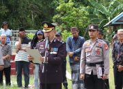 UPACARA PERSEMAYAMAN DAN PEMAKAMAN SECARA KEDINASAN ALMARHUM AIPTU BAHARUDDIN BERLANGSUNG KHIDMAT