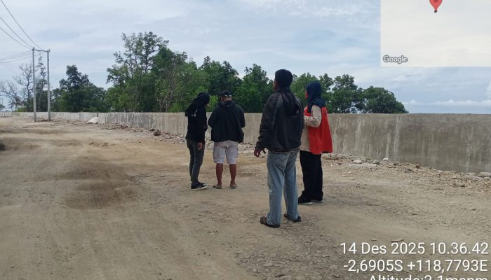 Jelang PHO dan Peresmian, BPBD Sulbar Lakukan Pengambilan Visual Proyek Tanggul BTS Jalan Pattana Endeng – Tapalang Barat