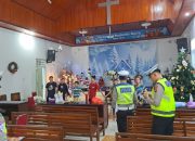 Ditlantas Polda Sulbar Patroli Dialogis ke Gereja, Jaga Damai Iman dan Keamanan