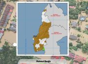 BPBD Sulbar Terima Peta Prediksi Daerah Potensi Banjir Dasarian II Desember 2026 dari BMKG