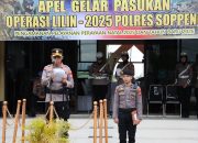 Polres Soppeng Gelar Apel Pasukan Ops Lilin 2025, Siap Amankan Natal dan Tahun Baru