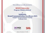 Brand Communication BINUS University Raih Penghargaan Indonesia Brand Communication Excellence 2025