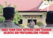 Awali Tahun 2026, Kapolres Luwu Tegaskan Soliditas dan Profesionalisme Personel