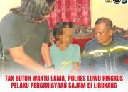 Tak Butuh Waktu Lama, Polres Luwu Ringkus Pelaku Penganiayaan Sajam di Libukang