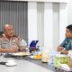 Silaturahmi Kapolda Sulbar Bersama Danlanal Mamuju, Perkuat Sinergi Jaga Stabiltas Kamtibmas Maritim