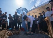 Peletakan Batu Pertama Masjid An-Nur Tanete Guru, Gubernur Sulbar Beri Semangat