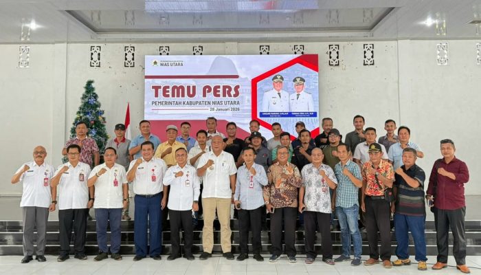 Pemkab Nias Utara Gelar Temu Pers, Paparkan Capaian dan Rencana Pembangunan Daerah