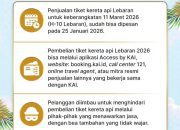 Kabar Gembira Bagi Masyarakat, KAI Akan Buka Pemesanan Tiket Lebaran, Catat Jadwalnya Agar Tidak Kehabisan
