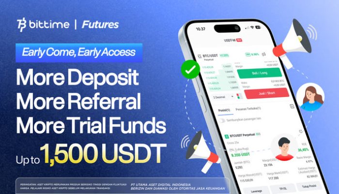 Bittime Catatkan Ribuan Partisipan pada Program Waitlist Bittime Beta Flexible Futures Batch Pertama