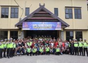 Perkuat Kamtibmas dan Kamseltibcarlantas, Polres Soppeng Gelar Apel Bersama Komunitas Ojek, Bentor dan Kurir