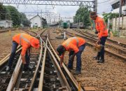 Merawat Jalur, Investasi Keselamatan: KAI Daop 1 Jakarta Ganti 33,9 Kilometer Rel dan 30 Wesel Sepanjang 2025