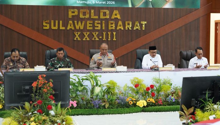 Rakor Linsek OPS Ketupat: Polda Sulbar Gandeng Berbagai Pihak Perkuat Sinergi, Jamin Keamanan Hari Raya Idul Fitri