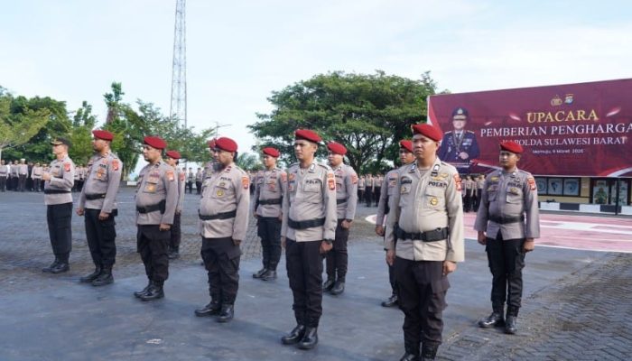 Bongkar 15 Kasus Curanmor, Kapolresta hingga 11 Personel Polresta Mamuju Diguyur Penghargaan Kapolda Sulbar