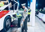 Perjalanan Mudik Aman, Ditlantas Polda Sulbar Pastikan Angkutan Bus Antar Kota Layak Beroperasi