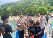 Kapolresta Mamuju Cek Kesiapan Pos Pantau Wisata Pantai Malawwa Pengunjung Membludak Saat Libur