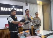 POLRES MAMUJU TENGAH GELAR PRESS RELEASE KASUS PEMERKOSAAN DAN PENCURIAN DENGAN KEKERASAN TERHADAP KURIR PEREMPUAN
