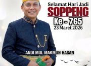 Hari Jadi ke-765 Soppeng, Andi Mul Makmun: Momentum Rajut Kebersamaan Membangun Daerah dan Jaga Budaya