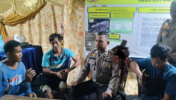 Petugas PosPam Ops Ketupat Amankan 3 Pria Terlibat Perkelahian di Anjungan Pantai Manakarra
