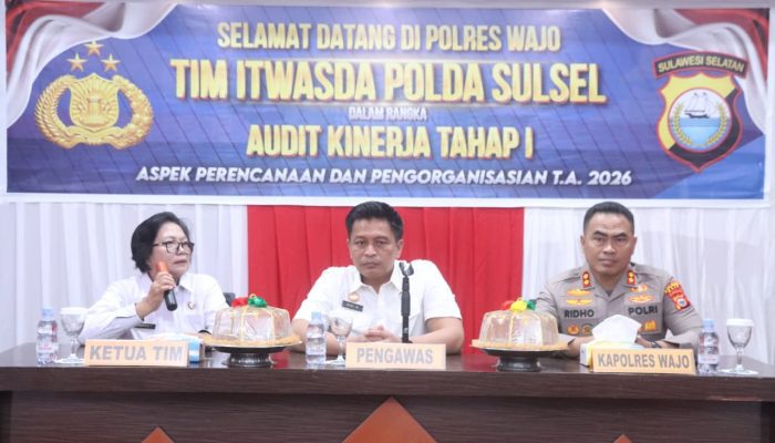 Kapolres Wajo Terima Audit Kinerja Itwasda Polda Sulsel, Perkuat Akuntabilitas Organisasi