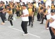 Ditlantas Polda Sulbar Meriahkan CFD Lewat Kampanye Keselamatan Dengan Cara Lebih Menarik