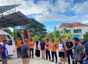 Kalaksa BPBD Sulbar Lepas TRC dan ASN untuk Persiapan Gladi Kesiapsiagaan di Polman