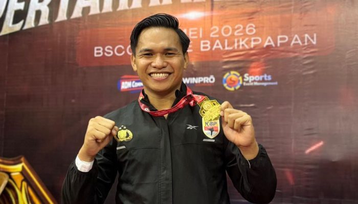 Bripda Risaldi Kembali Harumkan Nama Polda Sulbar, Tambah Koleksi Emas di Ajang Karate Piala Menhan RI