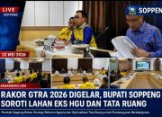 Rakor GTRA 2026 Digelar, Bupati Soppeng Soroti Lahan Eks HGU dan Tata Ruang