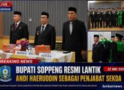 Bupati Soppeng Resmi Lantik Andi Haeruddin sebagai Penjabat Sekda