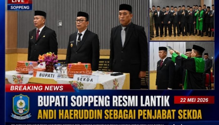 Bupati Soppeng Resmi Lantik Andi Haeruddin sebagai Penjabat Sekda