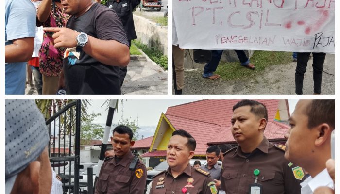Diduga Penghempang Pajak,LSM Bara Api Aksi Pecah Kepala di Kantor Kejaksaan Minta Periksa PT. CSIL