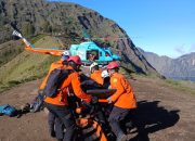 Helikopter FINNS Search & Rescue berhasil evakuasi wisatawan terluka dari Gunung Rinjani
