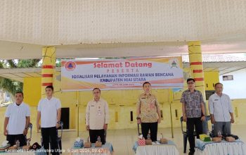 Pemkab Nias Utara Sosialisasikan Informasi Rawan Bencana, Sekda: Kesiapsiagaan Dimulai dari Keluarga