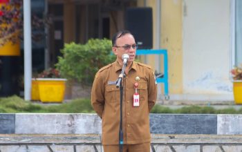 Sekda Nias Utara Pimpin Upacara, Sampaikan Raihan WTP Ketiga hingga Pelepasan Kontingen Pesparawi ke Manokwari