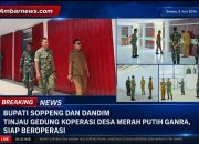 Bupati Soppeng dan Dandim Tinjau Gedung Koperasi Desa Merah Putih Ganra, Siap Beroperasi