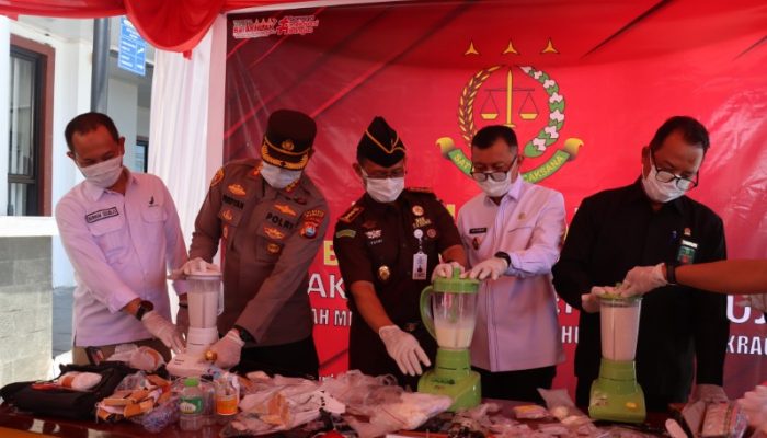 362 Gram Sabu Dimusnahkan, Kapolresta Mamuju Tegaskan Komitmen Pemberantasan Narkoba