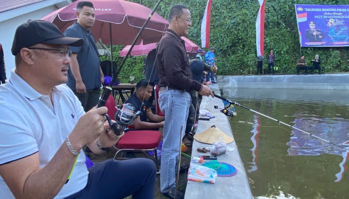Lomba Mancing Galatama Polda Sulbar Warnai Semarak Hari Bhayangkara ke‑80; Kapolda: Di Sini Kita Melatih Kesabaran