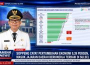 Soppeng Catat Pertumbuhan Ekonomi 9,39 Persen, Masuk Jajaran Daerah Berkinerja Terbaik di Sulsel