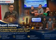 Bupati Soppeng Serahkan Ranperda Pertanggungjawaban APBD 2025, Pendapatan Daerah Lampaui Target